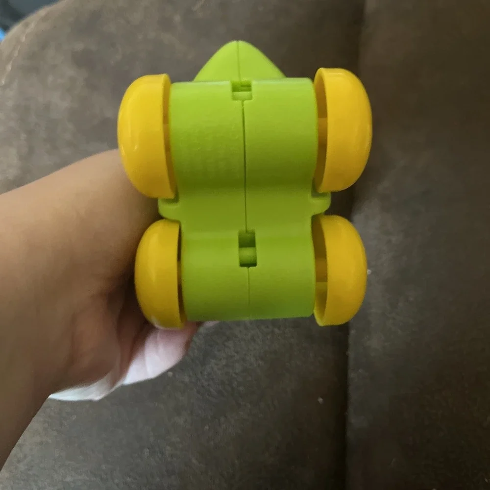Fisher Price Green Dinosaur Rolling Clicker Pal Toy Amazing Animals Sensory 2017